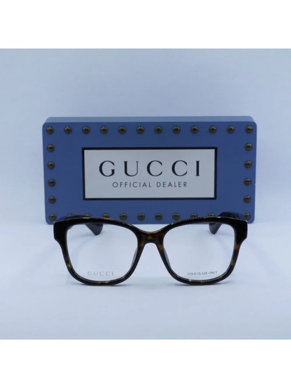 Gucci GG1340O 002 Square Eyeglasses 54mm - Dark Havana